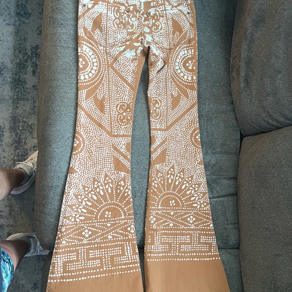 Free people Discharge Bali Flare In Caramel Wash 24 preowned - Picture 8 of 9